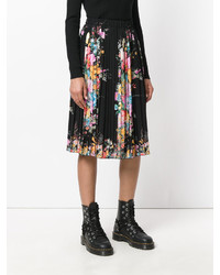 No.21 No21 Floral Print Pleated Skirt