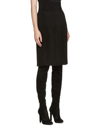 Givenchy Back Knit Pleated Skirt