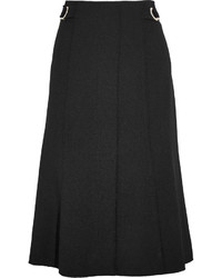 Proenza Schouler Pleated Crepe Skirt Black