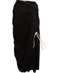 Marni Pleated Drawstring Midi Skirt