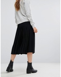 YMC Pleated Midi Skirt