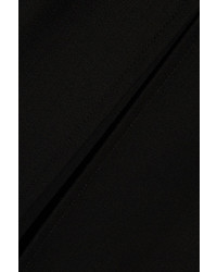 Helmut Lang Pleated Wool Blend Skirt Black
