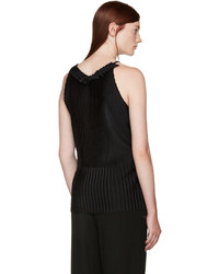Givenchy Black Pleated Tank Top
