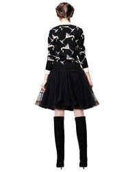 Alice + Olivia Darcy Tiered Tulle Skirt