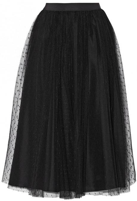 RED Valentino Point Desprit Tulle Midi Skirt, $750 | NET-A-PORTER.COM | Lookastic