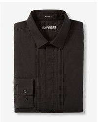 Express Classic Fit Pleated Tuxedo Dress Shirt