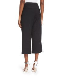 ADAM by Adam Lippes Adam Lippes High Waist Pleated Front Cropped Pants Black