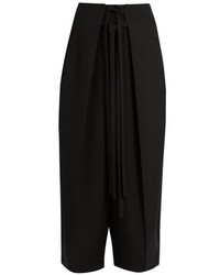 Isabel Marant Pleated Overlay Self Fastening Cropped Trousers