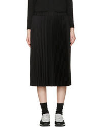Comme des Garcons Comme Des Garons Girl Black Wool Pleated Skirt