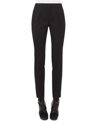 Akris Punto Pleated Front Tapered Pants Black