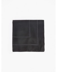 Paul Smith Black Charcoal Silk Pocket Square
