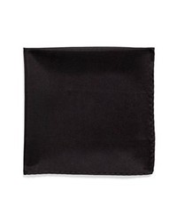 Original Penguin Bond Solid Silk Pocket Square Black One Size