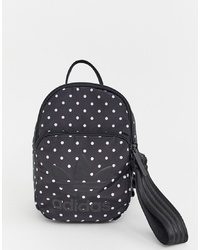adidas Originals Mini Backpack In Black And White Spots