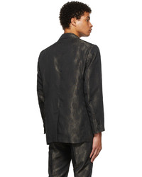 Needles Black Gold Lam Jacquard Tuxedo Jacket