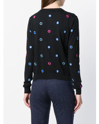 Ps By Paul Smith Polka Dot Embroidered Cardigan