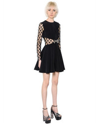 Giamba Fil Coup Polka Dots Tulle Crepe Dress