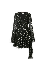 Black Polka Dot Fit and Flare Dress
