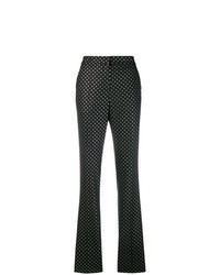 Black Polka Dot Flare Pants