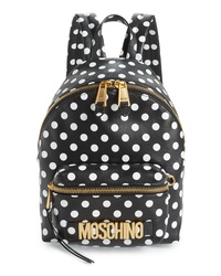 Moschino Logo Polka Dot Backpack