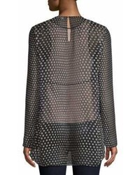 Narciso Rodriguez Dotted Silk Georgette Blouse