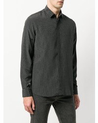 Saint Laurent Fine Polka Dot Shirt