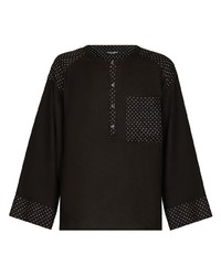 Dolce & Gabbana Oversized Polka Dot Panel Shirt