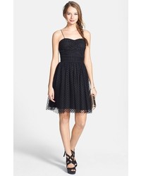 Adrianna Papell Hailey By Polka Dot Fit Flare Dress