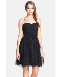 Adrianna Papell Hailey By Polka Dot Fit Flare Dress