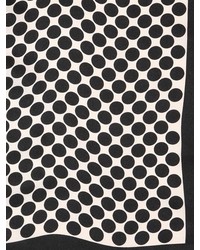 Contileoni Polka Dot Printed Silk Square Scarf