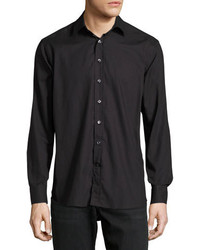 Etro Dot Print Cotton Shirt Black