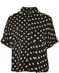Topshop Polka Dot Print Shirt