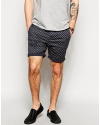 Asos Brand Chino Shorts With Polka Dot