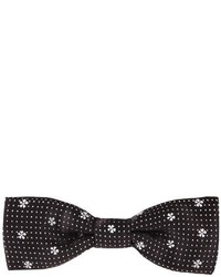 Dolce & Gabbana Pin Dot Jacquard Silk Bow Tie