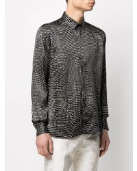 Saint Laurent Pointillism Silk Shirt