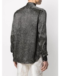 Saint Laurent Pointillism Silk Shirt