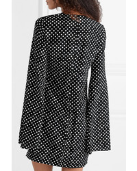 Michael Kors Collection Polka Dot Silk Crepe Mini Dress