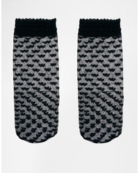 Asos Socks With Sheer Heart Design