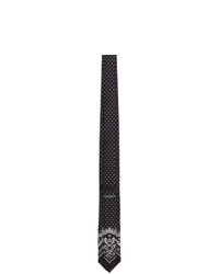 Dolce and Gabbana Black Bandana Dot Tie