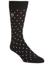 Alexander McQueen Cotton Blend Polka Dot Socks