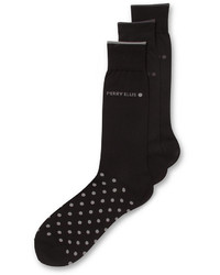 Perry Ellis Everyday Value Microluxe Dot Socks 3 Pack
