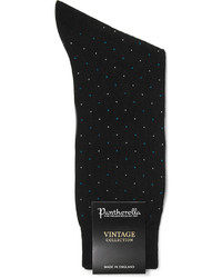Pantherella Regent Pin Dot Cotton Blend Socks