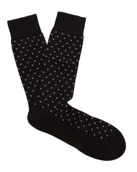 Pantherella Streatham Polka Dot Cotton Blend Socks