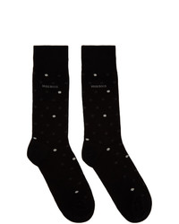 BOSS Two Pack Black Polka Dot Socks