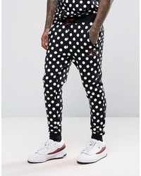 House of Holland X Umbro Skinny Joggers With All Over Polka Dots