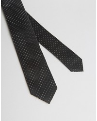 Reclaimed Vintage Polka Dot Skinny Tie Black