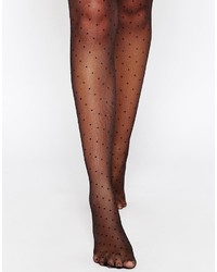 Asos Dotty Lace Top Hold Ups