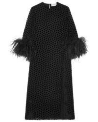 Black Polka Dot Tulle Midi Dress