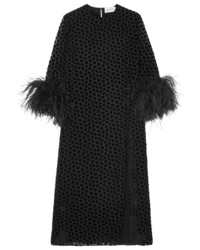 16Arlington Med Flocked Tulle Midi Dress