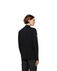 Alexander McQueen Black Badges Long Sleeve Polo