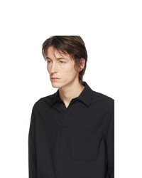 Solid Homme Black Woven Shirt